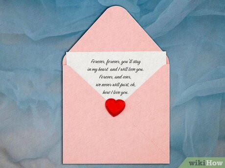 Share romantic lyrics that capture how you feel about him.