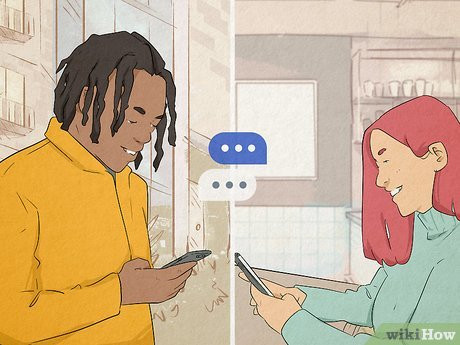 Step 1 He responds quickly when you text him.