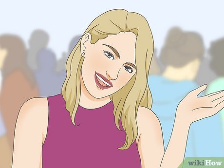 An illustration of a woman waving